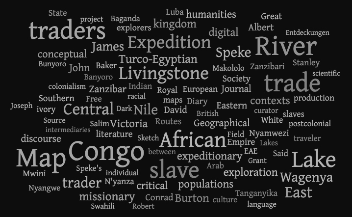 Word Cloud created using WordItOut (https://worditout.com/), based on the index of Fieldwork of Empire. Copyright Adrian S. Wisnicki. Creative Commons Attribution-NonCommercial 3.0 Unported (https://creativecommons.org/licenses/by-nc/3.0/).